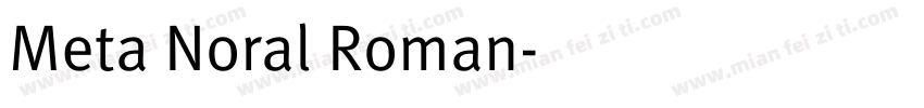 Meta Noral Roman字体转换
